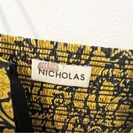 Nicholas Adele Dress Floral Golden Ruffle Tiered Size US 2 Gold Photo 5