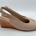 Vivaia Tamia Slingback Wedge Pro Old Money Minimalist Arch Support Almond 7.5 Photo 0