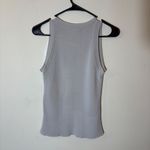 ZARA  Gray Sleeveless Knit Tank Top Casual Everyday Basic Layering Size Large‎ Photo 4