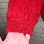 Vintage Duet Red Confetti Dolman Style Wool Blend Sweater Size L Photo 2