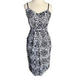 Forever 21 Contemporary Vine Print Mid Length Size Small Soft Cocktail Dress Photo 4