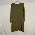 Sundance Film Noir Silk Blend Olive Green‎ Lagenlook Sweater Dress Large Casual Green Photo 4