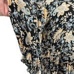 Hem & Thread Black Paisley Boho Long Sleeve Dress Size L Photo 13