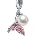 pink mermaid charm Silver Photo 0