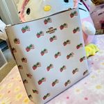 Coach NWT Mollie Bucket Bag in strawberry print cb601 Photo 0