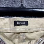 EXPRESS  Leather Pants Womens 6 Silver Metallic 5 Pockets Straight Leg Outdoor Photo 3
