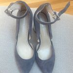 Adrienne Vittadini  Gray Suede Heels with Mirror Heel Photo 1