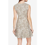 BCBGMAXAZRIA 💕💕 Alix Jacquard Dress Light Stone Floral Tapestry Large NWT Photo 1