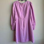 J.Crew Long Sleeve Dress Button Detail 365 Crepe Sundrenched Peony Lilac Size 6 Photo 5