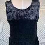 MINKPINK Clean Little Black Velvet Dress Sheer Photo 3