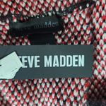 Steve Madden Red and Black Knit Infinity Scarf NWT One Size Photo 5