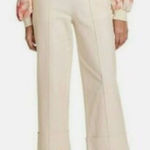 Rachel Comey  x Target Wide Leg Cropped Cuffed Pants Cream Size 8 Photo 0
