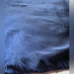 Aritzia Wilfred Only Ruched Slip Satin Midi/Mini Dress Navy Blue Medium Photo 5