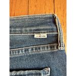 MOTHER Denim The Insider Crop Step Chew Jeans in Dancing on Coals size 25 New Blue Photo 8