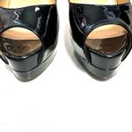 Christian Louboutin Black Patent Leather Platform Heels Size Eur 37.5/ US 7.5 Photo 1