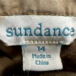 Sundance  Jolienne Twill Jogger Cargo Pants Button Fly Tapered Tan Khaki 14 Photo 2