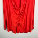 Chico's  3 Zenergy Top Womens XL Orange Red Raquel Surplice Wrap Draped Jersey New Photo 3