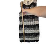 Badgley Mischka Belle Black White Lace Striped Cocktail Party Dress Size 2 Photo 9