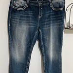 Vigoss Capri Heritage Fit Large Stitch Denim Blue Jeans Size 26 Short Photo 0