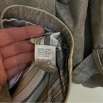 Anthropologie Anthro ONE GIRL WHO Suede Gold Leather Jacket. Size SP Photo 5