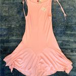 Free People  FP Beach Pink Tie-Strap Mini Dress XS Fairy, Beach Girl, Party NWT! Photo 4