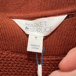 Market & Spruce Colorblock Stripe Sweater Size Medium Rust Stitch Fix‎ Red Photo 1