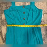 Nine West  NWT Blue Button-Front Romper Photo 6