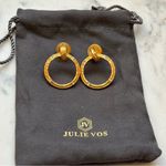 NWOT Julie Vos diorknocker Hoop Earrings Gold Photo 7