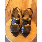 Banana Republic  Vaughn HH Leather Sandal size 9 Dark Brown Photo 1