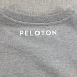 Peloton Chic Fabric Mix Pullover Sweatshirt Size M Gray Pink Cropped PS121 NEW Photo 4
