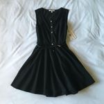 Hollywould Black Skater Dress With Belt Photo 0