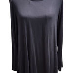 Ungee Women's Charcoal Gray Open‎ Back Long Sleeve Tunic Top Size L Size L Photo 0