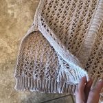 autumn cashmere  Cotton Crochet Longsleeve Top Sz S Photo 4