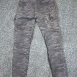 Mavi Jeans Juliette Pants Womens 27 Gray Camo Mid Rise Skinny Cargo Stretch Photo 1