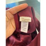 Women's Red Palazzo Pant Jumpsuit small Sleeveless Rhinestone Buckle burgundy Multiple Size M Photo 4