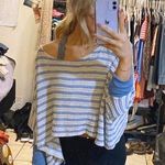 Boutique Striped Cropped Sweater Photo 0