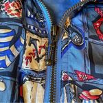 Vintage Out Brook Silk Bomber Zip Front Nautical Marine Wear Jacket Blue Small Photo 4