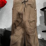 Cider  Brown Cargo Jeans Relaxed Fit Utility Style Photo 1