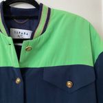 Vintage Separa Fink Striped Bomber Jacket‎ Green Size 10 Photo 1