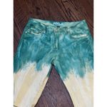 Preme Dip Dye Green On Yellow Stacked Jeans (PR Photo 4