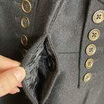 Betsey Johnson  Black Coat Corset Style Peplum Wool Blend Peacoat Size 10 Photo 4