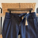 Loft NWT Ann Taylor Mid-Rise Curvy Straight Dark Wash Denim Jeans, 30 / 10P Photo 7