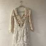 Sottero & Midgley Chauncey Lace Long Sleeve Train Wedding Gown in Ivory Blush Pink Size 8 Photo 3
