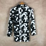 Motel Printed Partial Button-Front Tunic NEW Large Photo 5