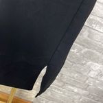 Line and Dot  Black Sheath Mini Dress with Slit Photo 2