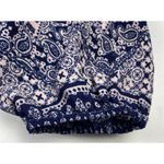 Umgee  Women's Size Small Mixed Print Blouse Bohemian‎ Tassel Oversize Peasant Photo 8