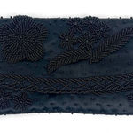 Stunning Vintage Beaded Black Clutch Bag Prom Wedding Ball Made in‎ Hong Kong Photo 0