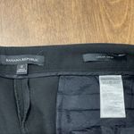 Banana Republic  Logan Crop Dress Pants Women's Size 12 Black Ruffle Hems Viscose Photo 4