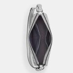 Coach Silver Glitter Leather Bag Purse Wristlet Photo 2