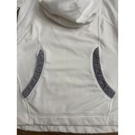 Lululemon Womens Run For It Pullover Hoodie Top Size 4 White Gray Jacket Photo 4